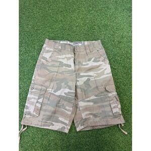 Mens Camo Cargo Shorts Size 34 Seven Souls Camouflage Utility Pockets